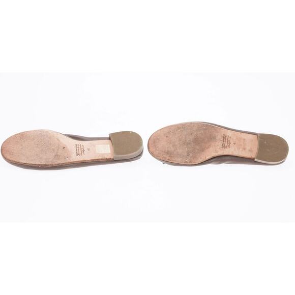 Calzature Franfede Taupe Leather Ballet Flats, Made in Italy - Size 41 - Picture 3 of 4